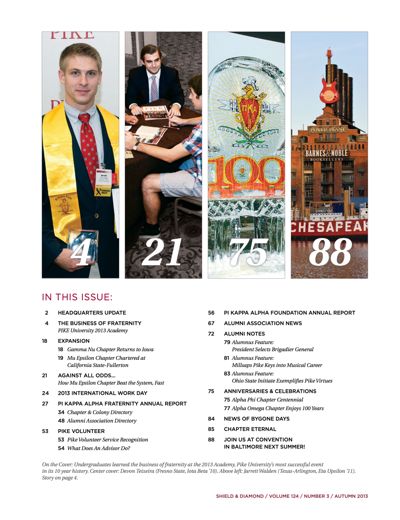 On the Cover, Autumn 2013